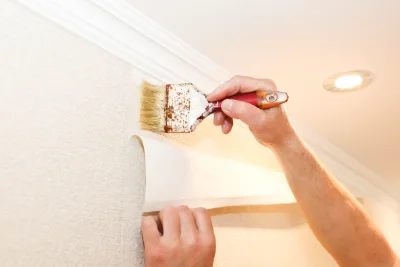 Pose de papier peint à Loos — revêtements muraux et toiles de verre